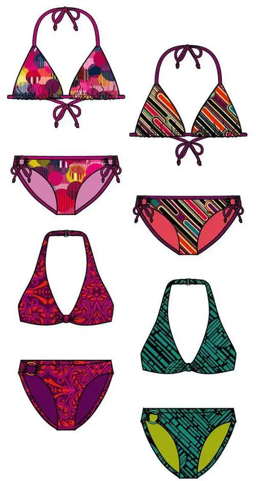 泳衣作品-泳衣款式图