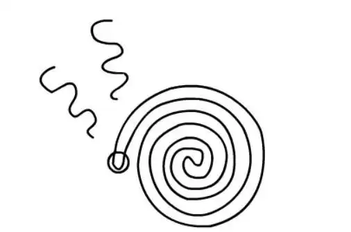 蚊香卡通简笔画