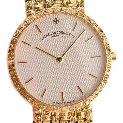 [9.5新]江诗丹顿公价18万以上18k黄金手动机械男表