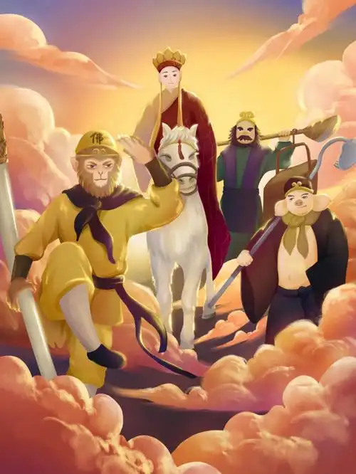 师徒四人风尘仆仆