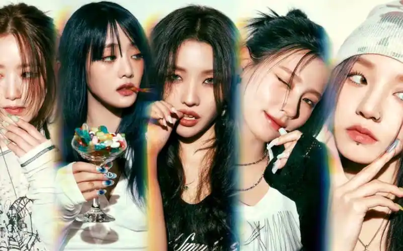 gidle原创系列i feel预告照 全员美爆 唇钉鼻钉异瞳 太酷了