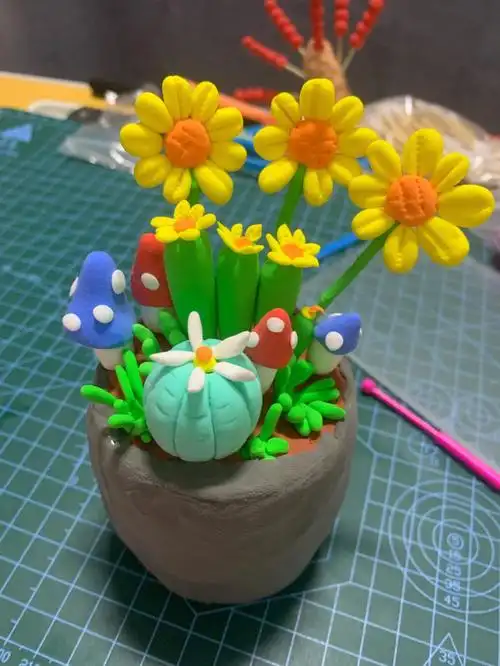 超轻粘土植物盆栽00