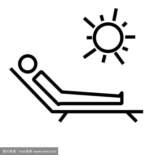日光浴图标