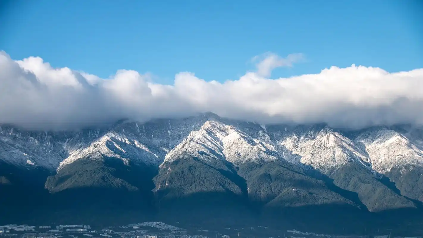 风景壁纸,雪景,高清,摄影,云南,国内风光,大理,2k,壁纸,2560x1440