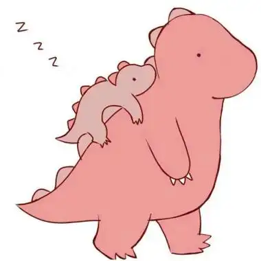 恐龙背着小恐龙情头高清可爱大恐龙背着小恐龙的图片头像