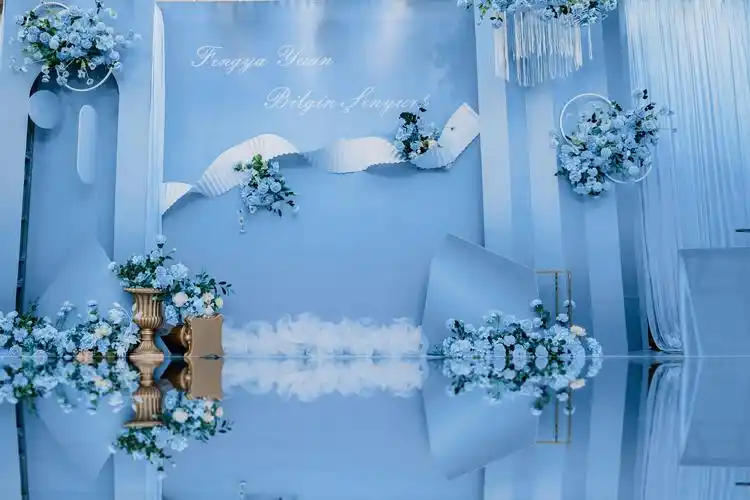 6金华悦蓝色现场布置-惠州遇见爱婚礼策划有限公司-wed114结婚网