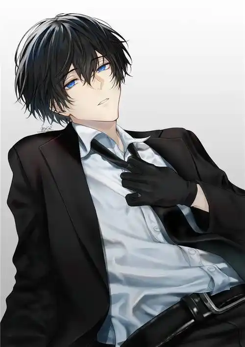 二次元男生女生头像 领带特辑p站美图欣赏_制服_西装