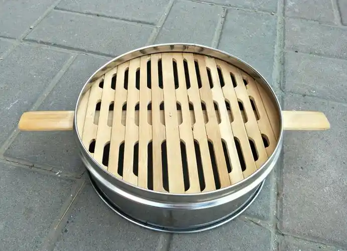 商用蒸包炉竹制圆形笼屉大蒸笼合金包口包边蒸包笼蒸笼笼屉