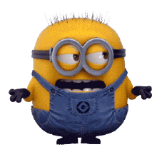 小黄人不开心吐槽摊手小可爱神偷奶爸gif动图_动态图_表情包下载_soo