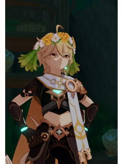 原神  #原神空  花环美少年!