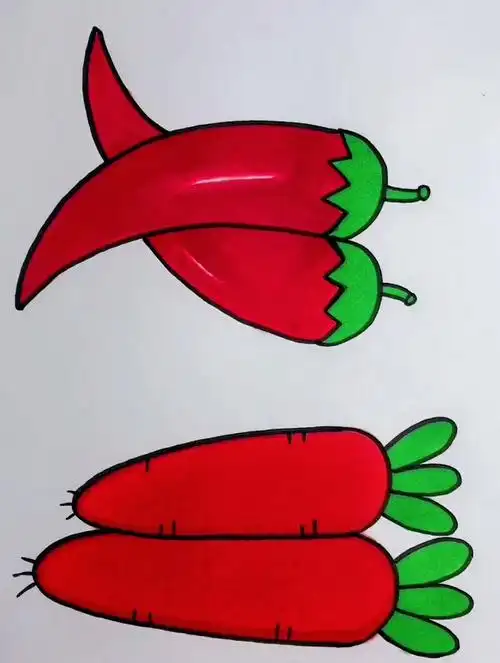 画蔬菜简笔画画画简笔画教程一起学画画有趣的创意