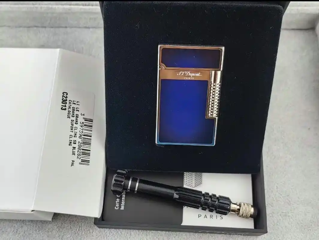 雪茄大佬的必备的都彭打火机.dupont都彭格兰德cling - 抖音