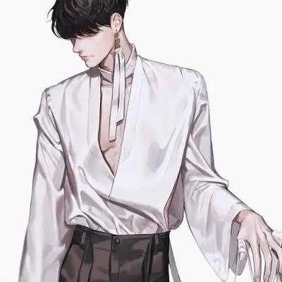 韩式画风 又帅又欲成熟性感的小哥哥 动漫男头壁纸画师abyss ins:sd.