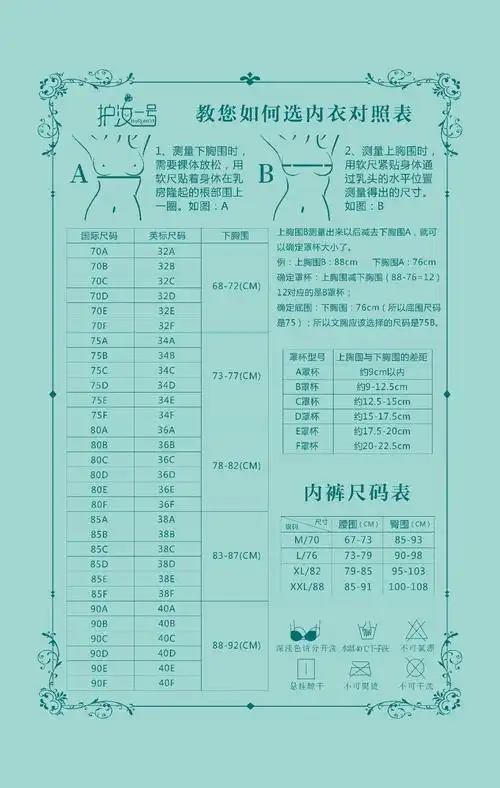 文胸,女人的内衣杯罩是什么意思,75b是什么