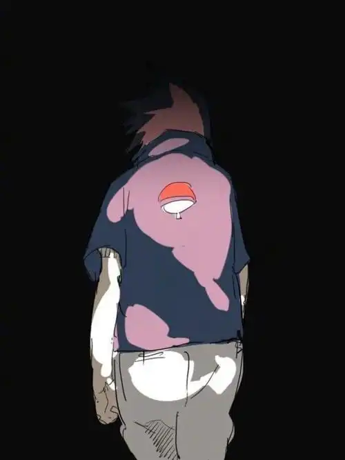 焕兰 宇智波佐助高清壁纸:佐助沉重的背影,已然是他走过的一生