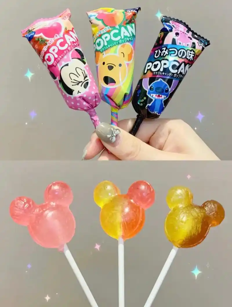 闺蜜随手给的糖,打开是米奇形状的棒棒糖,这也太太太可爱了吧# - 抖音