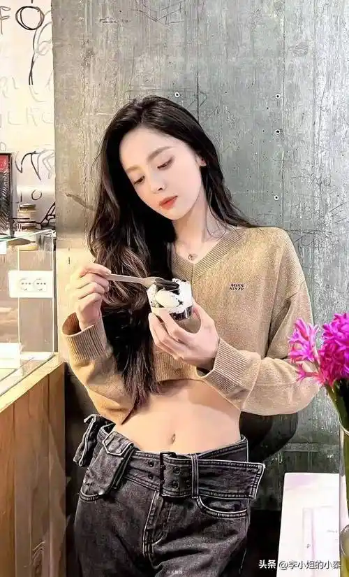 原创古力娜扎露脐装腰线完美