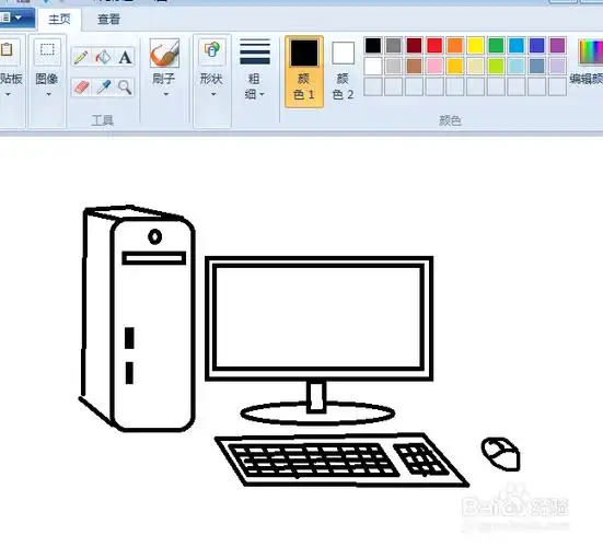 简笔画如何用电脑软件画