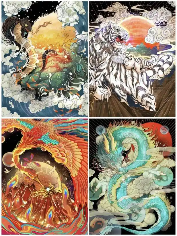 四大神兽,镇守四方,千秋传世丨若羌和田黄玉臻品之旅