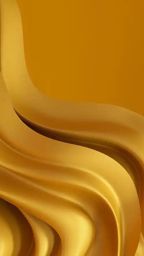 金色绸缎织物3d渲染高清背景图片素材
