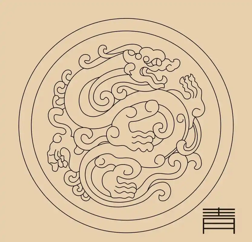 四神兽.线稿#审美提升 #图文伙伴计划 #画画 #线稿  - 抖音