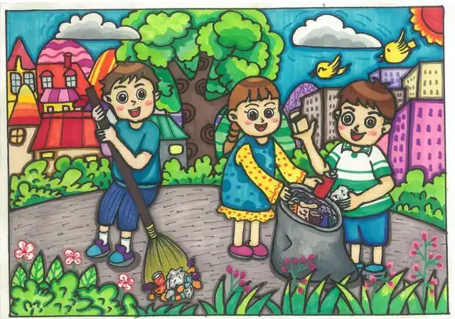 彩云杯中小学生绘画比赛小学组二等奖获奖作品展示1