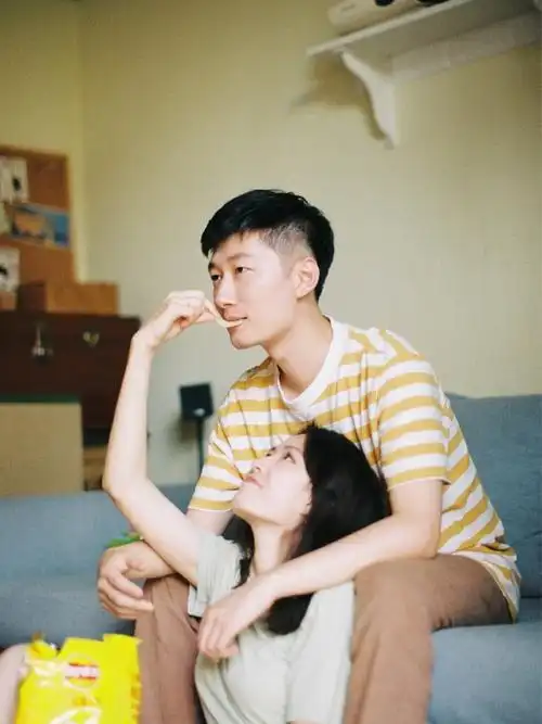 情侣胶片写真恋爱十年第一次一起拍写真啦