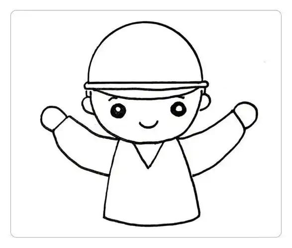 关于劳动节的简笔画有什么(教你画简单漂亮的工人叔叔简笔画)