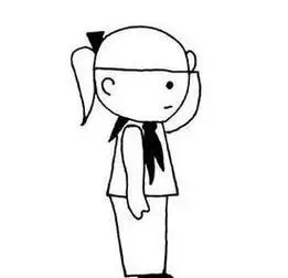 少先队员的画法如何画人敬礼小学生简笔画敬礼背影简