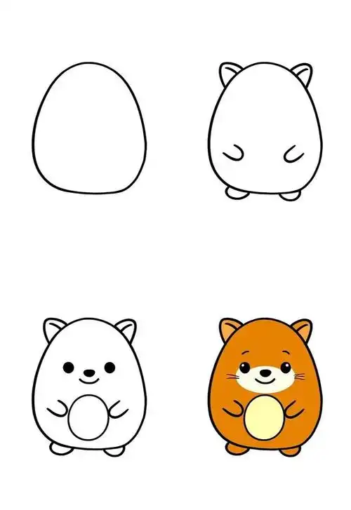 🐾圆形动物简笔画🎨