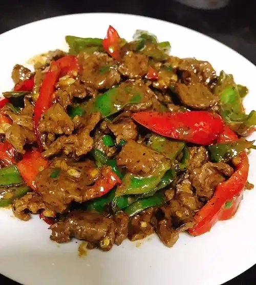 自然卷119做的青椒炒牛肉