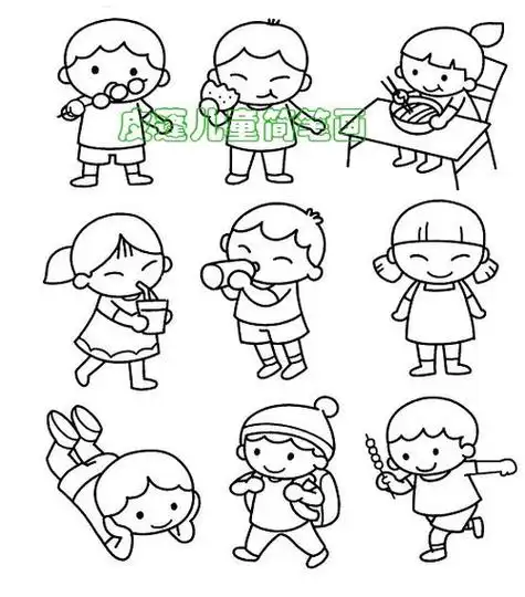 儿童简笔人物画儿童简笔人物画男孩