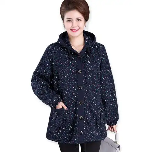 中老年人女装春秋风衣200斤特大码夹克加肥加大外套胖太太妈妈装
