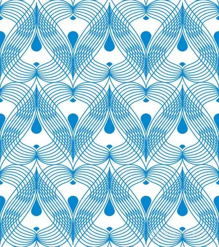 几何抽象无缝图案.线性主题背景.单色装饰设计