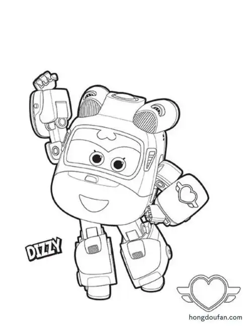 10张超级飞侠动画片卡通涂色图片免费下载