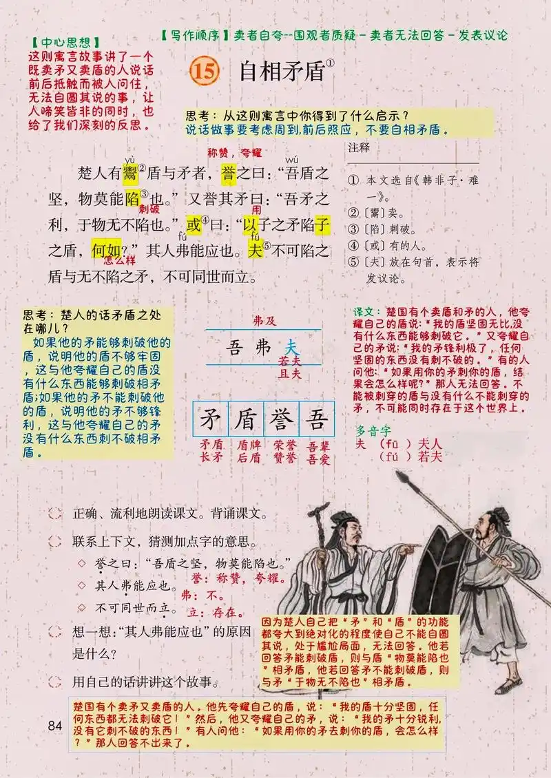 《自相矛盾》原文