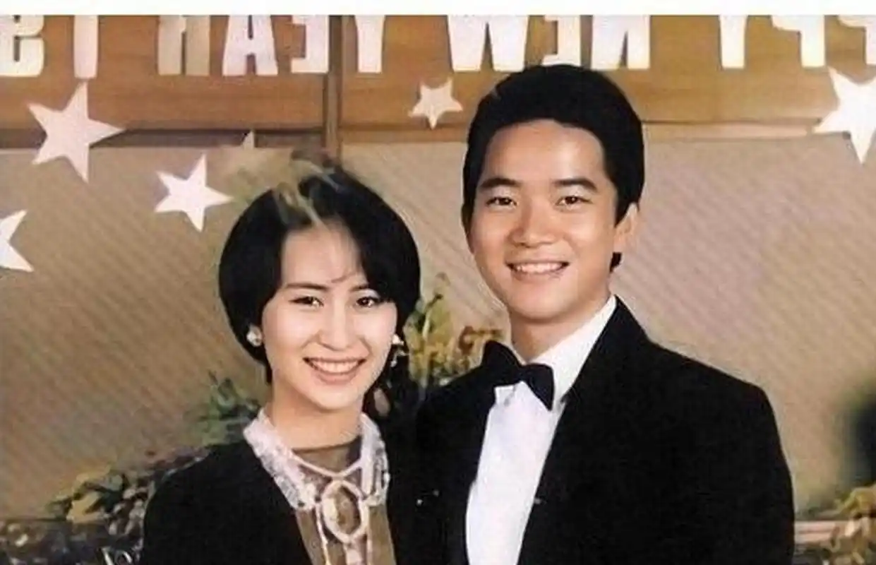 80年代末90年代初,何超琼和陈百强的一组旧照