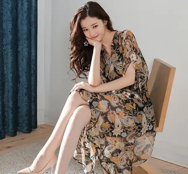 轻熟女的风情连衣裙, 气质妩媚女人味十足