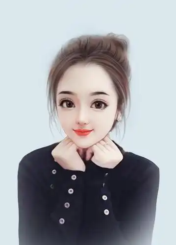 手绘头像女生唯美