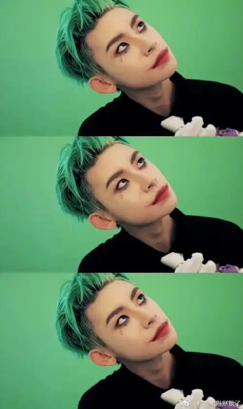 小鬼王琳凯超话#小鬼小丑妆#图片自截我好爱7815小鬼也太cool了叭