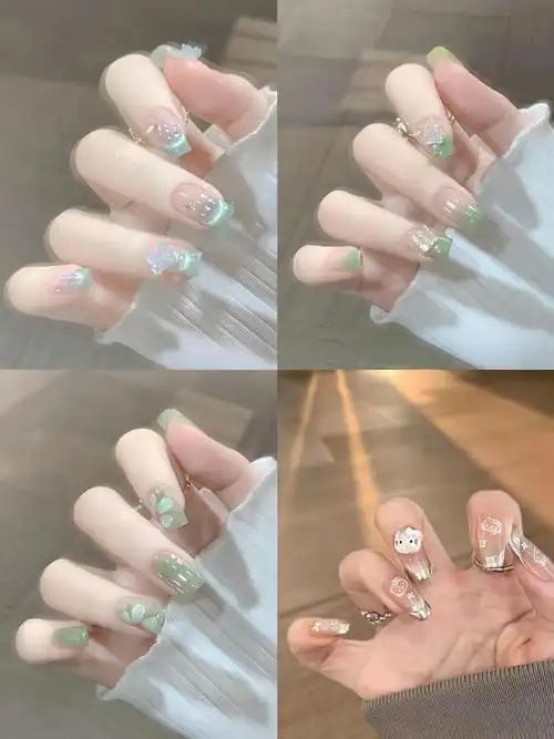 显白美甲夏季甜酷气质显白温柔风🌸