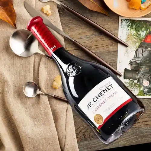 进口jpchenet歪脖子香奈西拉干红葡萄酒酒体柔顺原装法国红酒