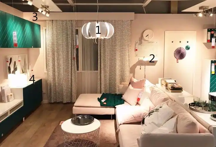 用宜家样板间告诉你十招就能解决客厅家具摆放难题