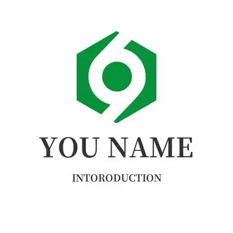 绿色创意六边形时尚logo标志在线设计制作 - 有用模板网在线制作