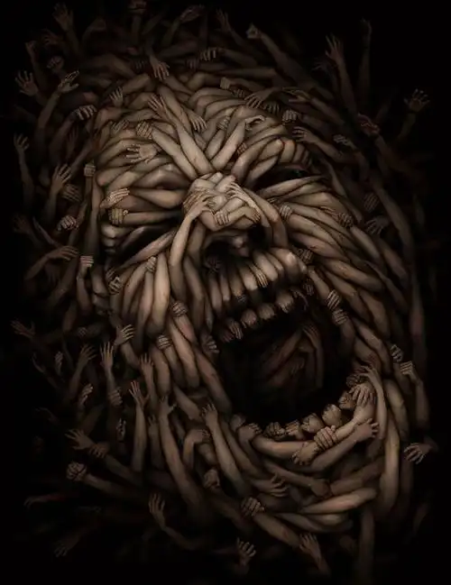 俄罗斯神秘的艺术家安东semenov诡异风格绘画作品集