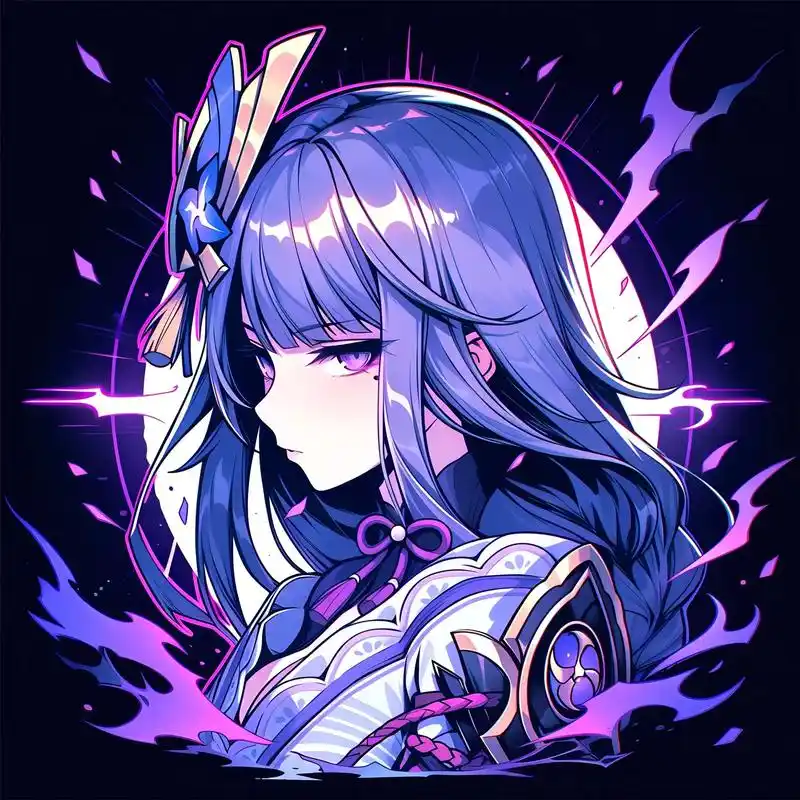 雷电将军 头像.#原神 #原神枫丹 #雷电将军 #二次元 - 抖音