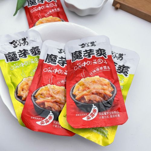 全小弟魔芋爽山椒味香辣味休闲零食500g独立小包装