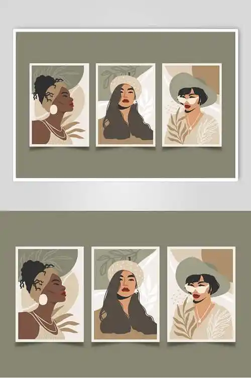 时尚人物装饰画图片-时尚人物装饰画设计素材-时尚人物装饰画模板下载