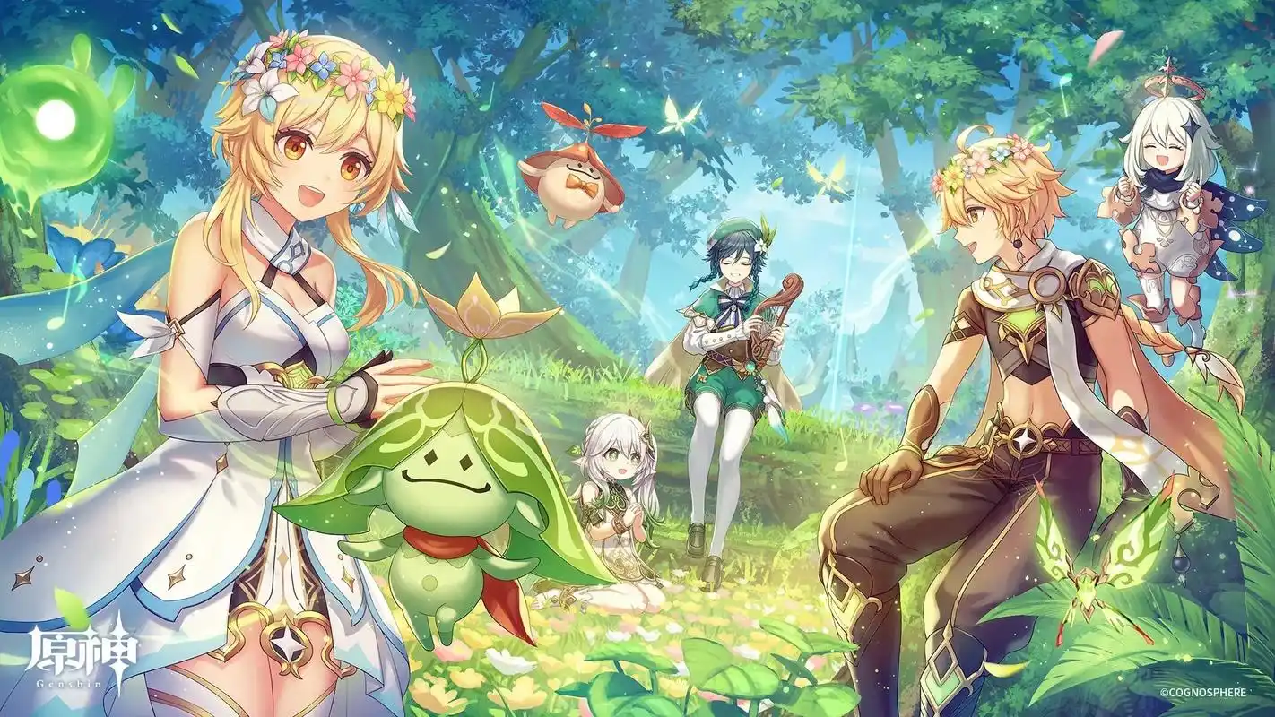 原神壁纸 #兰那罗 「无忧梦乡」网页活动的好看壁纸 - 抖音