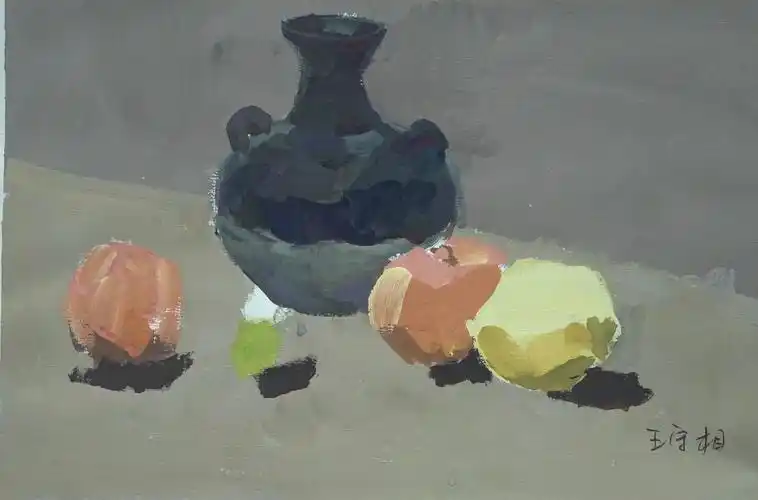 水粉静物写生作业
